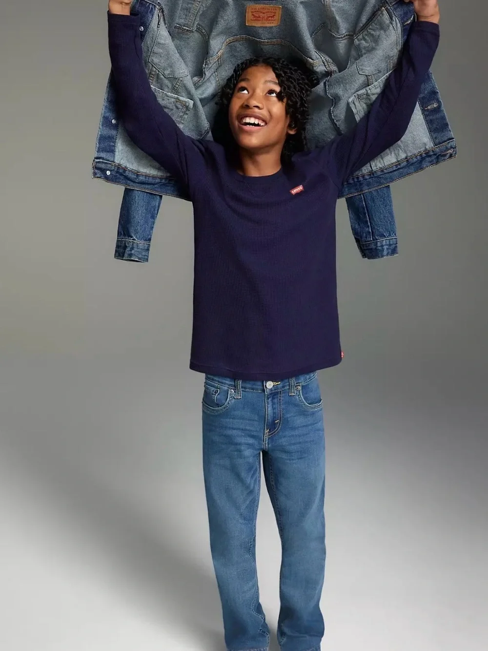 Levi's Boys Blue Denim Jean Jacket - Picture 2 of 4